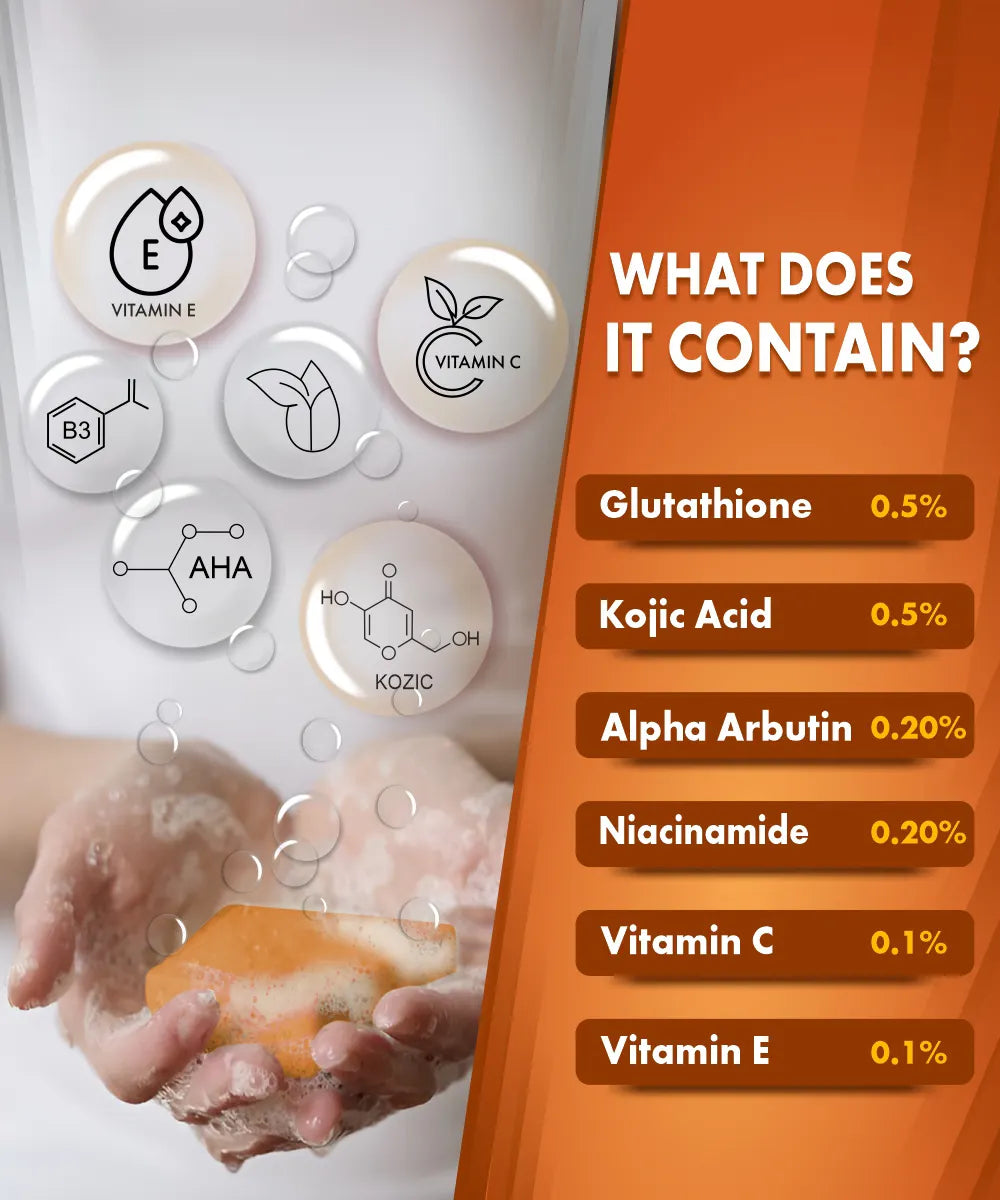 Urbangabru kojic acid skin lightening soap contains- Urbangabru