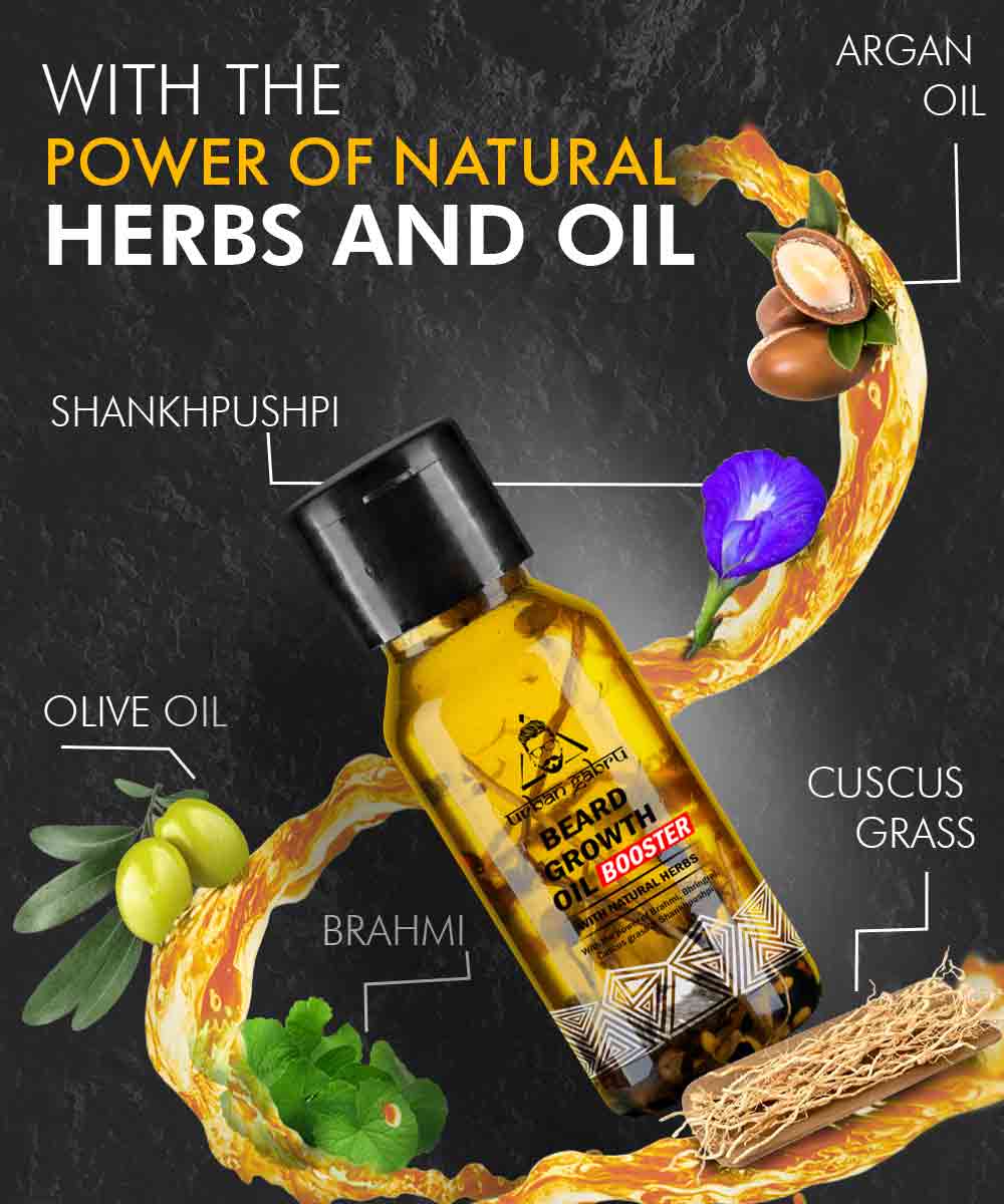 Urbangabru Beard Growth Booster Oil Power Of Ntural Health - Urbangabru